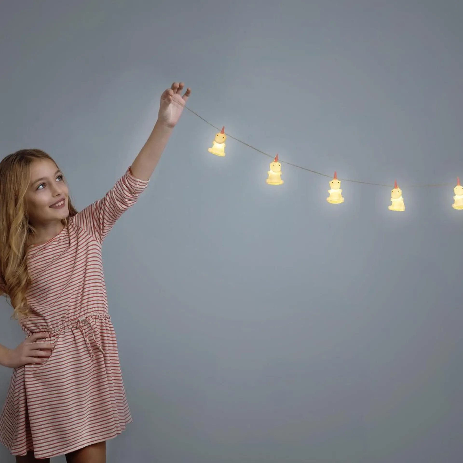 Relaxdays Eenhoorn Lichtsnoer - Led - Lichtslang - Lichtslinger - Nachtlamp - Batterijen Hot