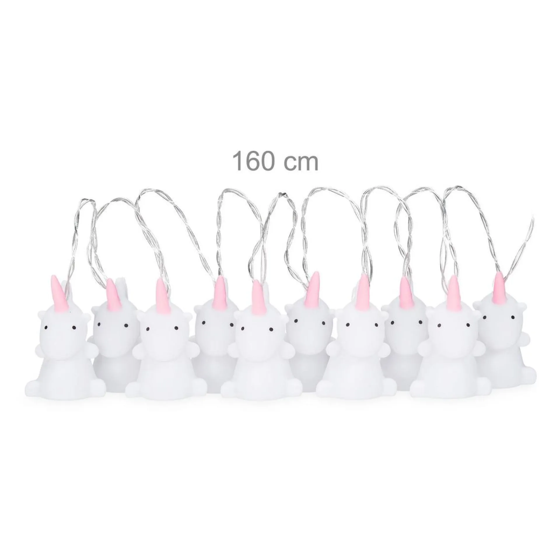 Relaxdays Eenhoorn Lichtsnoer - Led - Lichtslang - Lichtslinger - Nachtlamp - Batterijen Hot