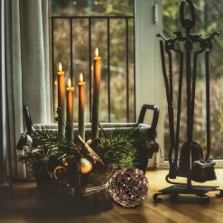 Relaxdays Led Draadbol - Decoratieve Lamp - 20 Cm - Sierlamp - Draadlamp - Zilver Outlet