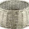 Bellatio Decorations Rieten Kerstboomvoet - Kerstboommand - Grijs - 60 Cm Best
