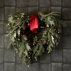 Riviera Maison Kerststukjes> Kerst Groen - Winter In The Woods Wreath - O73Cm