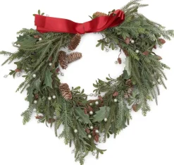 Riviera Maison Kerststukjes> Kerst Groen - Winter In The Woods Wreath - O73Cm