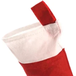 Merkloos Kerstsokken>Rode Mini Kerstsok 32 Cm - Relatie Geschenken - Voordelige Kerstsokken