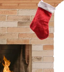 Decoris Kerstsokken>Rode Pluche Kerstsok 40 Cm