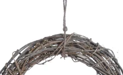 Naturn Christmas Kerstkransen>Rotan Kerstkrans Van | O 30 X 8 Cm | Kransen Kerstdecoratie | Kerstboom In Krans | Rood