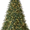 Royal Christmas - Kunstkerstboom - Hawaii Abies Nordmann Deluxe 100% Pe - Met 700 Warm Led Lampjes - Snelle Opbouw - Hoogte 240 Cm Best