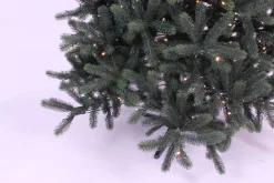 Royal Christmas - Kunstkerstboom - Hawaii Abies Nordmann Deluxe 100% Pe - Met 700 Warm Led Lampjes - Snelle Opbouw - Hoogte 240 Cm Best