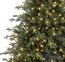 Royal Christmas - Kunstkerstboom - Nordmann Deluxe Mix Pe / Pvc - 350 Warm Led Lampjes - Fbu - 180 Cm Clearance