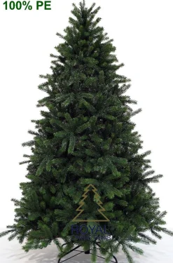 Royal Christmas - Kunstkerstboom - Ontario 100% Pe Premium - 210 Cm - 1583 - Takken - Groen Outlet