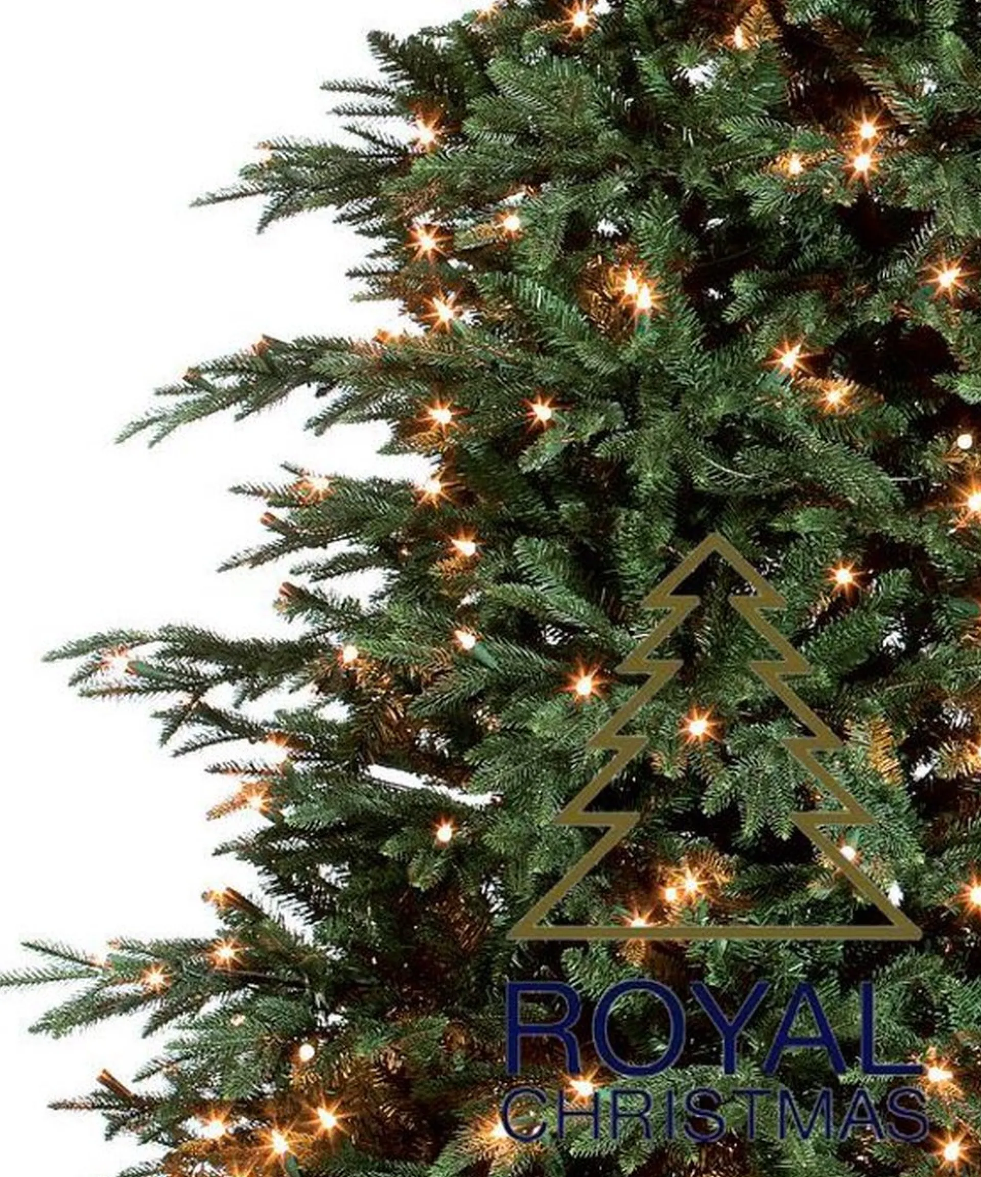Royal Christmas - Kunstkerstboom - Delaware Pe / Pvc Deluxe - 700 Led Lampjes - 240 Cm - 5817 Takken - Groen Cheap