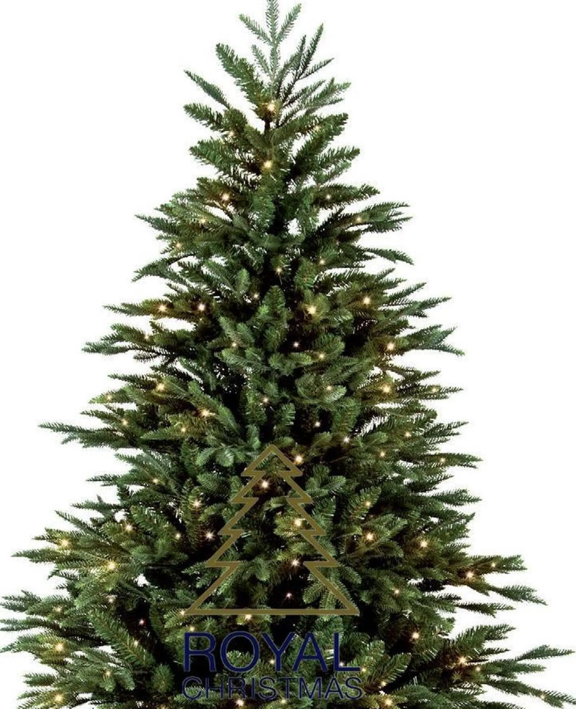 Royal Christmas - Kunstkerstboom - Delaware Pe / Pvc Deluxe - 700 Led Lampjes - 240 Cm - 5817 Takken - Groen Cheap