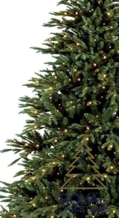 Royal Christmas - Kunstkerstboom - Delaware Pe / Pvc Deluxe - 700 Led Lampjes - 240 Cm - 5817 Takken - Groen Cheap