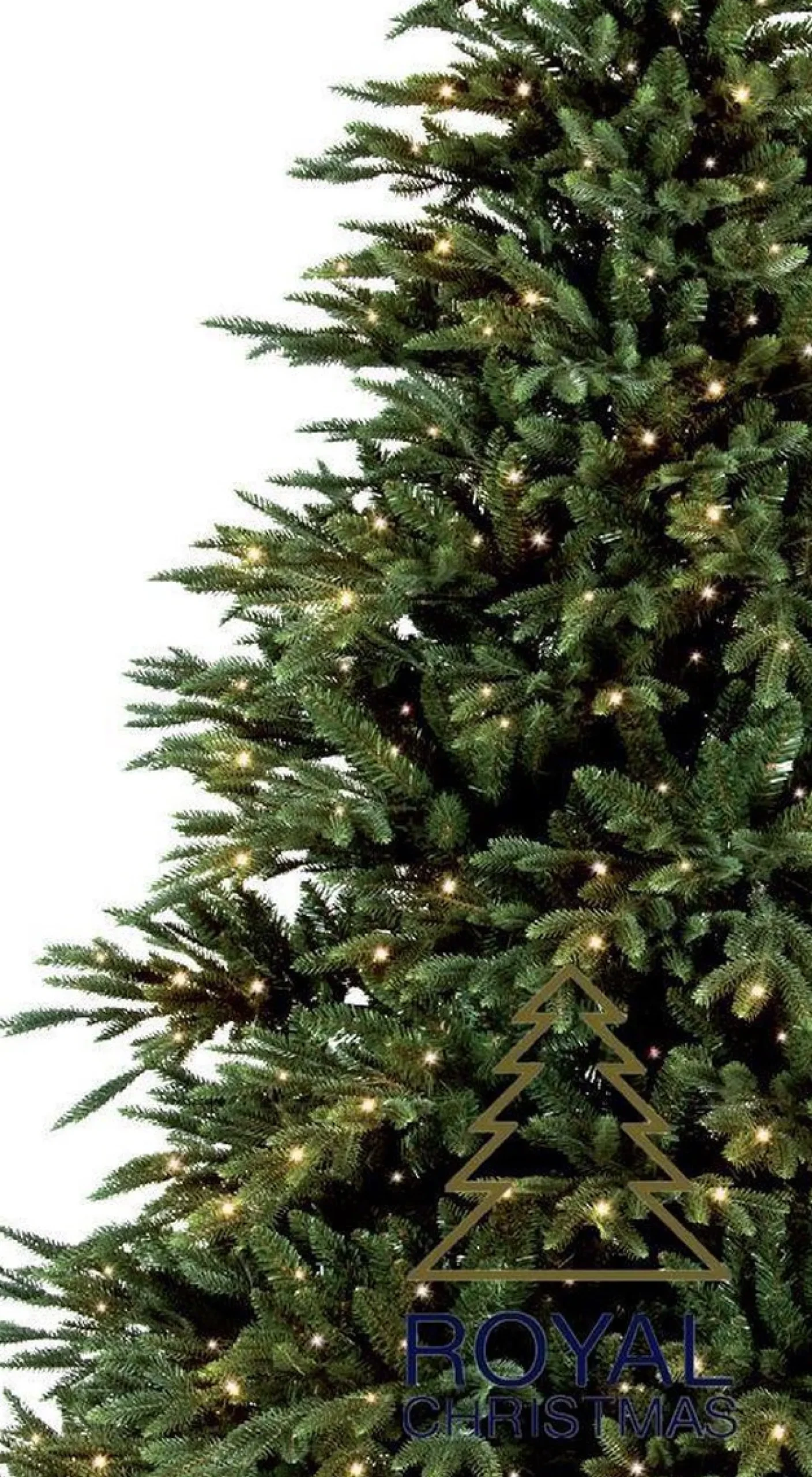 Royal Christmas - Kunstkerstboom - Delaware Pe / Pvc Deluxe - 700 Led Lampjes - 240 Cm - 5817 Takken - Groen Cheap