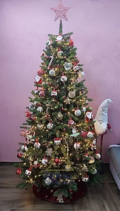 Royal Christmas - Kunstkerstboom - Bogota Pe / Pvc Smart - 400 Led Lampjes - 210 Cm - 1687 Takken - Groen Online