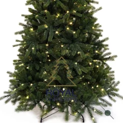 Royal Christmas - Kunstkerstboom - Ontario Premium 100% Pe Smart - 300 Led Lampjes - 180 Cm - 1066 Takken - Groen Flash Sale
