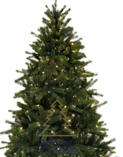Royal Christmas - Kunstkerstboom - Ontario Premium 100% Pe Smart - 300 Led Lampjes - 180 Cm - 1066 Takken - Groen Flash Sale