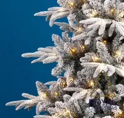 Royal Christmas - Kunstkerstboom - Gillam Pe / Pvc Sneeuw Smart - 350 Led Lampjes - 210 Cm - 1303 Takken Outlet