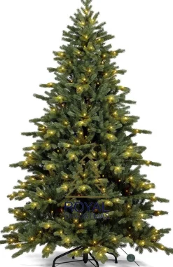 Royal Christmas - Kunstkerstboom - Spitsbergen Groen Met Led-Verlichting - Inclusief Smart Adapter 240 Cm Outlet