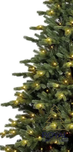 Royal Christmas - Kunstkerstboom - Spitsbergen Groen Met Led-Verlichting - Inclusief Smart Adapter 240 Cm Outlet