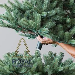 Royal Christmas - Kunstkerstboom - Oregon Deluxe Pvc Met Warm Led - Snel Opgebouwd - Hoogte 180 Cm - 300 Warm Led Lampjes - 794 Takken Online