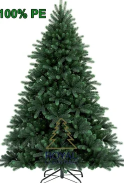 Royal Christmas - Kunstkerstboom - Hawaii Nordmann Deluxe 100% Pe - 210 Cm - Groen 1823 Takken Shop