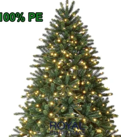 Royal Christmas - Kunstkerstboom - Hawaii Abies Nordmann Deluxe - 100% Pe - 500 Led - 210 Cm - 1442 Takken - Groen Shop