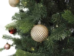 Royal Christmas - Natuurlijke Kunstkerstboom - Bergen Pe / Pvc Premium - Smart 350 Led Lampjes - 210 Cm - Groen 1139 Takken Hot