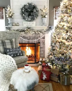 Royal Christmas - Sneeuw Kunstkerstboom - Flock Tree Deluxe - 500 Led Lampjes - Pvc 1658 Takken 210 Cm Cheap