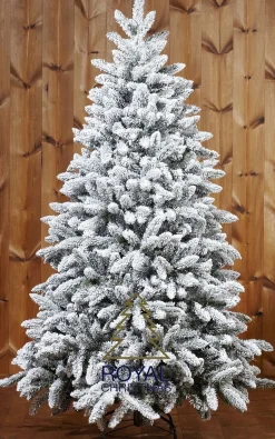 Royal Christmas - Sneeuw Kunstkerstboom - Pvc Flock Tree Deluxe - Frosted Pine - 210 Cm Flash Sale
