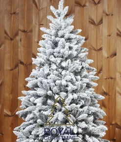 Royal Christmas - Sneeuw Kunstkerstboom - Pvc Flock Tree Deluxe - Frosted Pine - 210 Cm Flash Sale