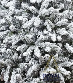 Royal Christmas - Sneeuw Kunstkerstboom - Pvc Flock Tree Deluxe - Frosted Pine - 210 Cm Flash Sale