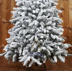 Royal Christmas - Sneeuw Kunstkerstboom - Pvc Flock Tree Deluxe - Frosted Pine - 210 Cm Flash Sale