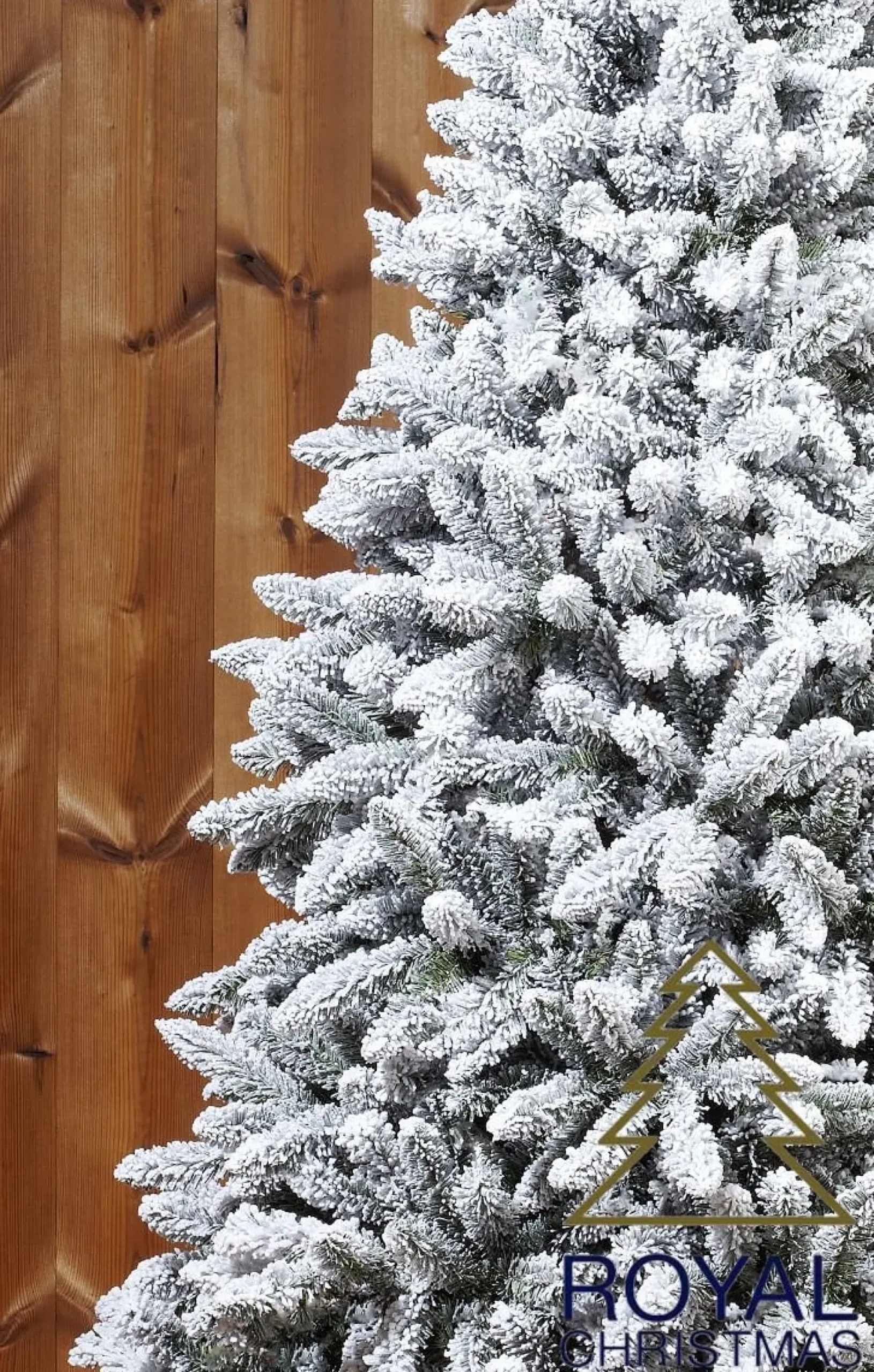 Royal Christmas - Sneeuw Kunstkerstboom - Pvc Flock Tree Deluxe - Frosted Pine - 210 Cm Flash Sale