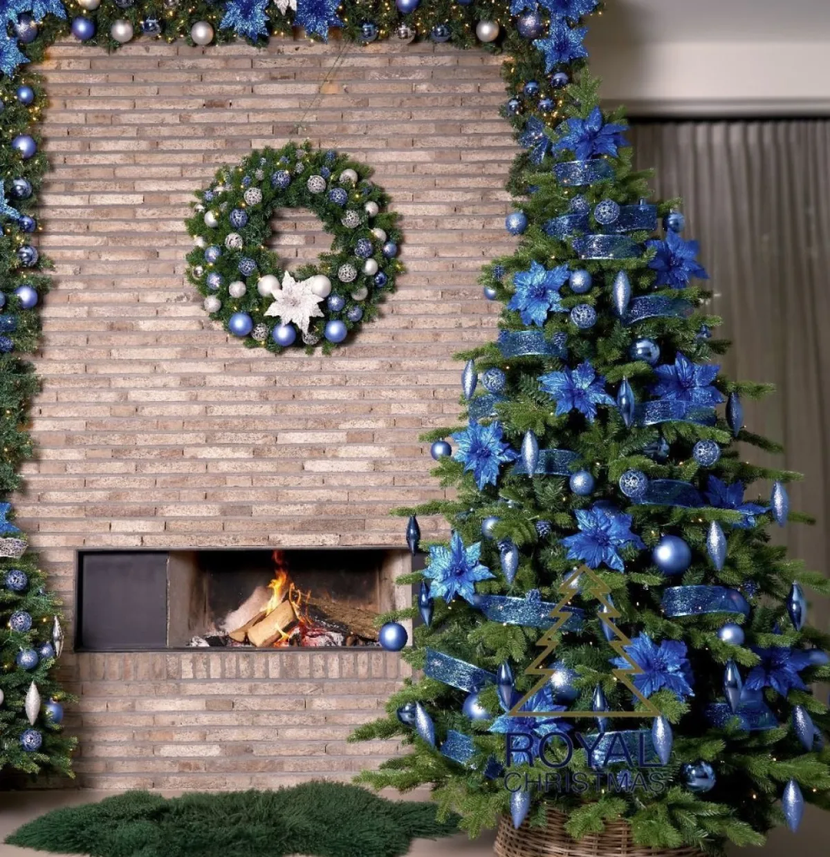 Royal Christmas Guirlandes> - 5X Kerstguirlandes Pvc 540 Cm - 70 Led Lampjes - Extra Vol 400 Takken