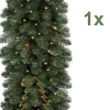 Royal Christmas Guirlandes> - 1X Kerstguirlande Pvc 540 Cm - 200 Led Lampjes - Extra Vol 600 Takken - Lengte 540 Cm - Max. 3X Koppelbaar - 600 Takken