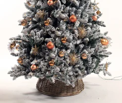 Royal Christmas Flock Led Kunstkerstboom - 150Cm - 200 Lampjes - 410 Besneeuwde Takken Clearance