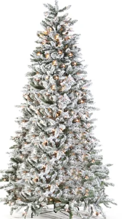 Royal Christmas Flock Led Kunstkerstboom - 150Cm - 200 Lampjes - 410 Besneeuwde Takken Clearance