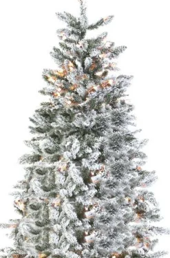 Royal Christmas Flock Led Kunstkerstboom - 150Cm - 200 Lampjes - 410 Besneeuwde Takken Clearance