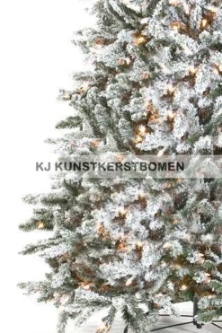 Royal Christmas Flock Led Kunstkerstboom - 150Cm - 200 Lampjes - 410 Besneeuwde Takken Clearance