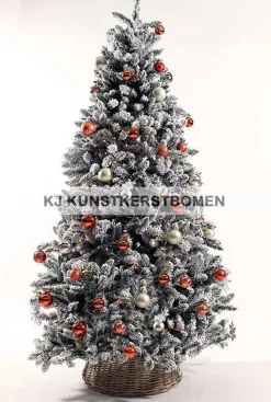 Royal Christmas Flock Led Kunstkerstboom - 150Cm - 200 Lampjes - 410 Besneeuwde Takken Clearance