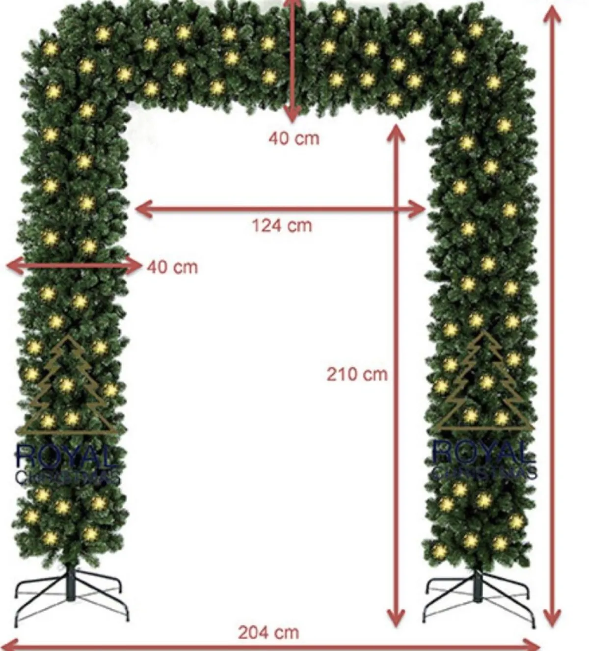 Royal Christmas Guirlandes> Guirlande Boog - 240 Cm - Incl. 2100 Leds