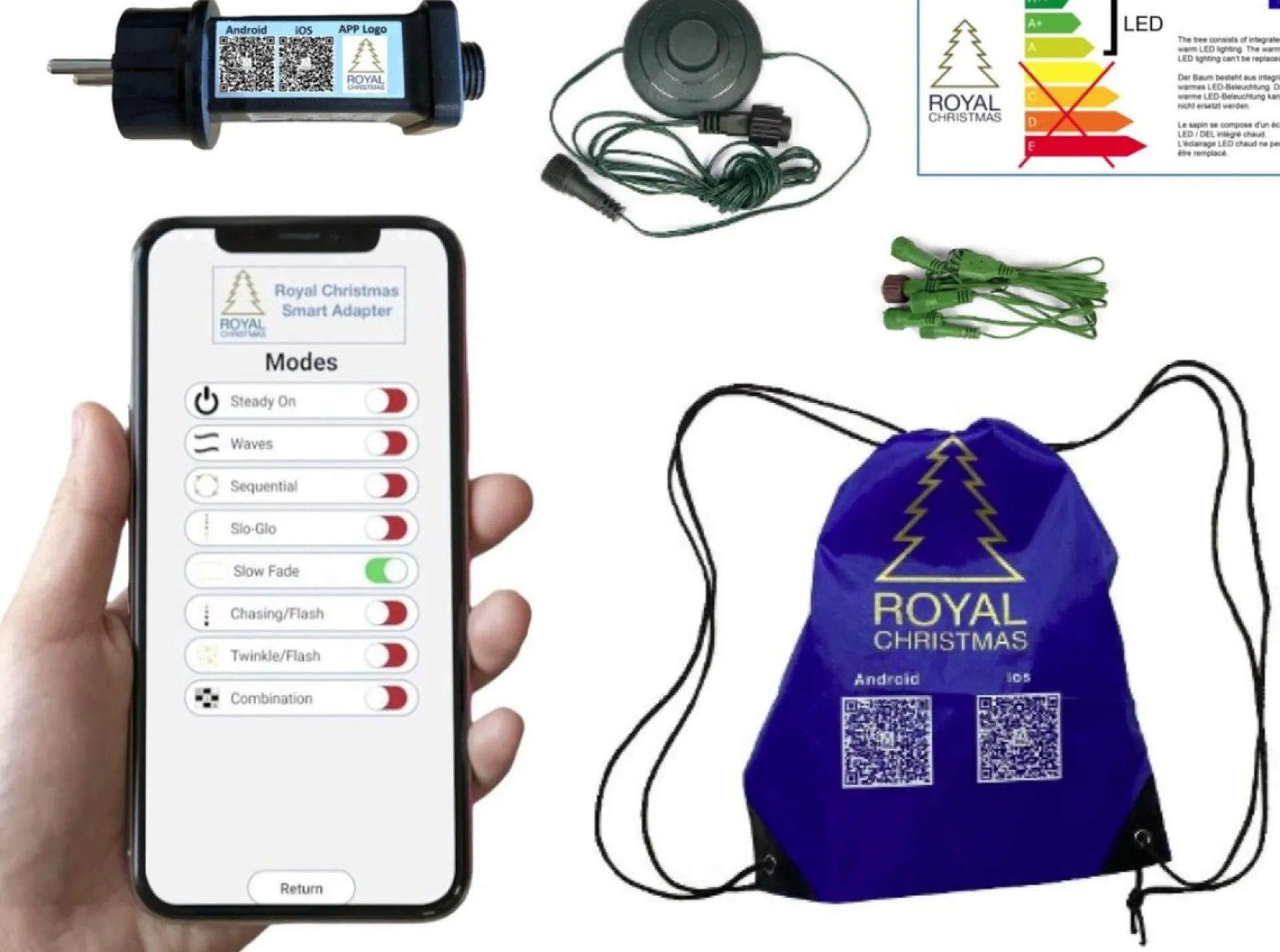 Royal Christmas Kunstkerstboom Washington 210 Cm Met Led-Verlichting Store