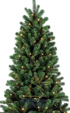 Royal Christmas Kunstkerstboom Alaska Slank - 240 Cm - Met Led Verlichting En Smart Adapter Best