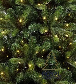 Royal Christmas Kunstkerstboom Alaska Slank - 240 Cm - Met Led Verlichting En Smart Adapter Best