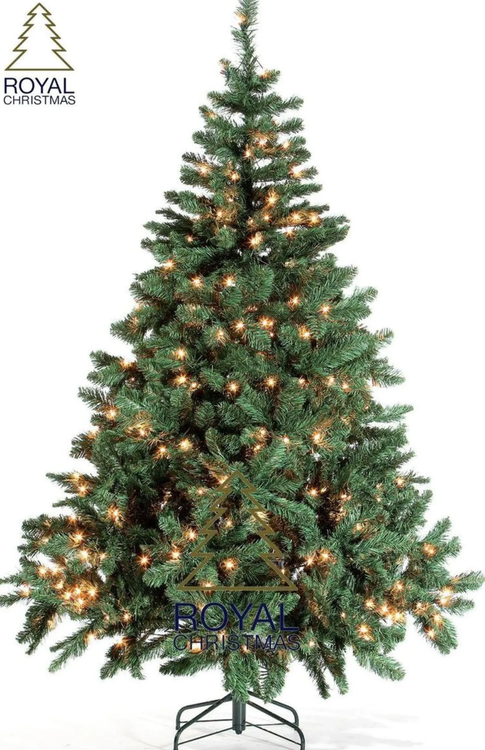 Royal Christmas t - Nepkerstboom Dakota - Lengte 180 Cm - Met 250 Geintegreerd Warm Led Lampjes - 498 Takken Outlet