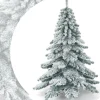 COAST™ Santa's - Kunstkerstboom - Met Sneeuwvlokken - 657 Takken - Groen En Wit - 180 Cm Best