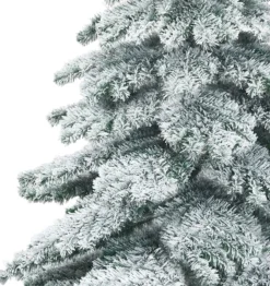 COAST™ Santa's - Kunstkerstboom - Met Sneeuwvlokken - 657 Takken - Groen En Wit - 180 Cm Best