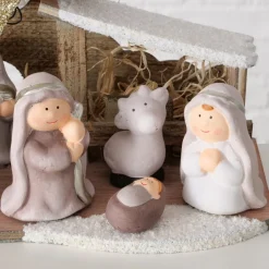 Boltze Kerststallen>Schattig Kerststalletje Met Verlichting