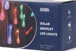 * Senza Solar Led Slinger - Regendruppels - Werkt Op Zonne-Energie - 20 Lampjes - Rgb Verlichting Clearance