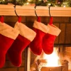 Merkloos Kerstsokken>Set Of 5 - Santas Stockings